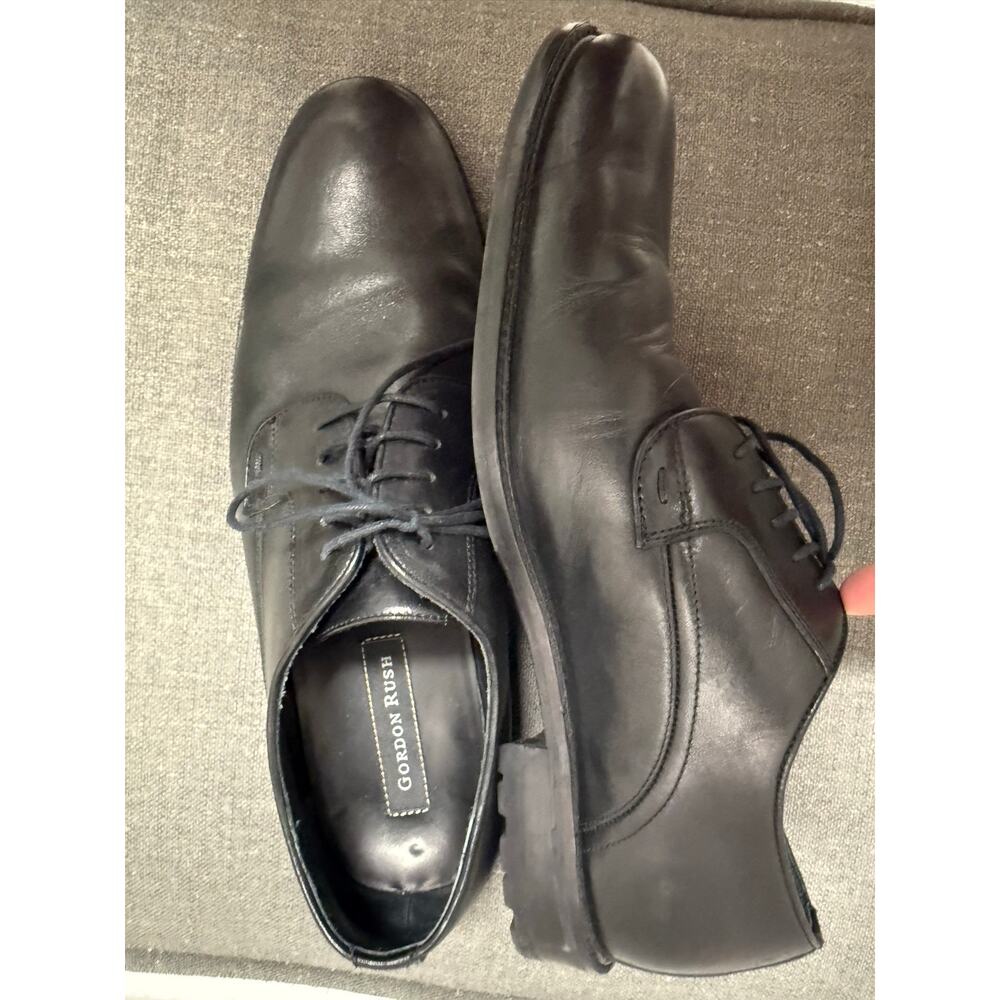 Gordon Rush Davis Leather Dress shoes oxfords Black Men size 11